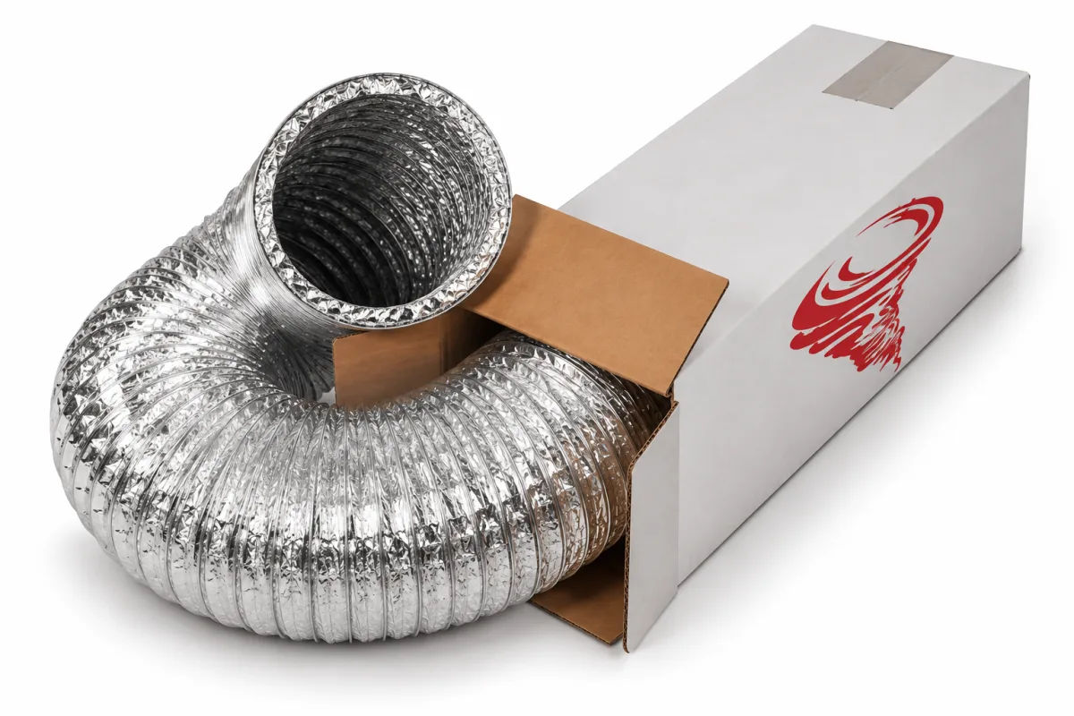 Aluflex-Schlauch, flexibles Aluminium-Flexrohr, Rolle 10 m