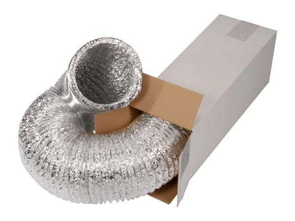 Aluflex-Schlauch, flexibles Aluminium-Flexrohr, Rolle 10 m